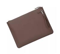 YDHSIKK Carpeta Tipo Bolsa, Portadocumentos de Cuero Tipo sobre, Carpeta organizadora de Archivos, 250 x 345 mm, Multicolor, PU, tamaño A4, maletín de Negocios, Bolsa de Almacenamiento(Brown)