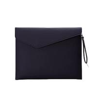 YDHSIKK Carpeta Tipo Bolsa, Portadocumentos de Piel sintética, 345 x 275 mm, Multicolor, tamaño A4, Organizador de Archivos for Negocios, hogar y Viajes.(Black)