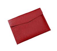YDHSIKK Carpeta Tipo Bolsa, Portadocumentos Tipo sobre de Piel sintética Multicolor (33 x 24,3 cm)(Red)