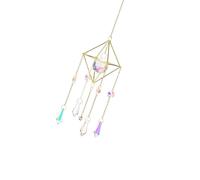 YDHSIKK Cazador de Sol de Cristal, Atrapasueños de Cristal, campanillas de Viento Multicolores, Colgantes for Colgar en la Ventana, jardín Interior, Boda(4)