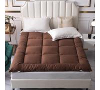 YDHSIKK Colchones de futón Colchón futón japonés for Acampar, Descansar en el Suelo y en la Cama, Multicolor, Varios tamaños(Camel,Queen(150x200cm))