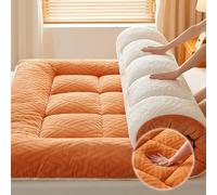 YDHSIKK Colchones de futón Colchón futón japonés Multicolor en Varios tamaños(Orange,100 * 200 * 10cm/39 * 78 * 4in)