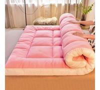 YDHSIKK Colchones de futón Colchón futón japonés Plegable for Camping, Color Rosa, 200 x 220 cm