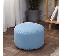 YDHSIKK decoración de Sala de Estar, Taburete Multiuso Paquete de 2 pufs otomanos, reposapiés de Color sólido, puf, sillón de Suelo, cómodo reposapiés(Light Blue)