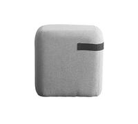 YDHSIKK decoración de Sala de Estar, Taburete Multiuso Reposapiés Redondo tapizado en Forma de Cubo, Taburete con Asiento Tipo Puff, Banco for Zapatos(H,35x35x38cm(14x14x15inch))