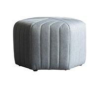 YDHSIKK decoración de Sala de Estar, Taburete Multiuso Reposapiés Redondo tapizado en Forma de Cubo, Taburete con Asiento Tipo Puff, Banco for Zapatos(B,39x33x35cm(15x13x14inch))