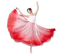 YDHSIKK Falda de Danza del Vientre, Falda China de Gasa Suelta de 80 a 100 cm for Danza Tradicional escénica(Color 6,90cm)