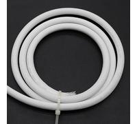 YDHSIKK Funda Trenzada para Cables, Longitudes múltiples multicoloras Extensibles de la Envoltura de la protección del Alambre Trenzado de la Manga del Cable del Animal DOMÉSTICO de 4m m(White,50M)