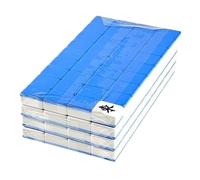 YDHSIKK Mah Jong 144 baldosas de melamina adecuadas for la interacción con el Mahjong Chino(Blue,44mm)