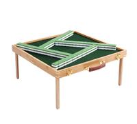 YDHSIKK Mah Jong con Mesa Plegable portátil for Viajes al Aire Libre Mahjong Chino Mahjong(Green,26mm)
