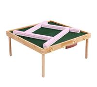 YDHSIKK Mah Jong con Mesa Plegable portátil for Viajes al Aire Libre Mahjong Chino Mahjong(Pink,26mm)