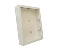 YDHSIKK Marco de Fotos, Marco de Fotos de Madera Tipo Caja de Sombra, 3 cm de Profundidad, Varios tamaños (de 6 a 10 Pulgadas), Multicolor.(White Frame,23x23cm 9inch)