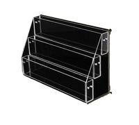 YDHSIKK Mesa de pie Organizador ordenado, Estante de Almacenamiento Superficie 2 a 6 Niveles for Colocar periódicos y revistas(3 Tier S)