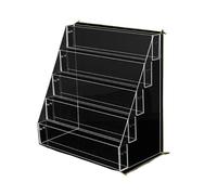 YDHSIKK Mesa de pie Organizador ordenado, Estante de Almacenamiento Superficie 2 a 6 Niveles for Colocar periódicos y revistas(5 Tier S)