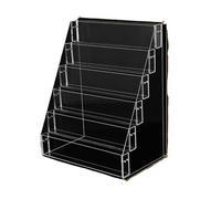 YDHSIKK Mesa de pie Organizador ordenado, Estante de Almacenamiento Superficie 2 a 6 Niveles for Colocar periódicos y revistas(6 Tier S)