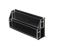 YDHSIKK Mesa de pie Organizador ordenado, Estante de Almacenamiento Superficie 2 a 6 Niveles for Colocar periódicos y revistas(2 Tier S)