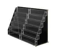 YDHSIKK Mesa de pie Organizador ordenado, Estante de Almacenamiento Superficie 2 a 6 Niveles for Colocar periódicos y revistas(6 Tier L)