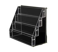 YDHSIKK Mesa de pie Organizador ordenado, Estante de Almacenamiento Superficie 2 a 6 Niveles for Colocar periódicos y revistas(4 Tier S)