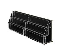 YDHSIKK Mesa de pie Organizador ordenado, Estante de Almacenamiento Superficie 2 a 6 Niveles for Colocar periódicos y revistas(3 Tier L)