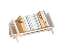 YDHSIKK Mesa de pie Organizador ordenado, Estantería de Almacenamiento for Documentos Oficina, Libros, Estudiantes, económica, Organizador utilidades(White-l)