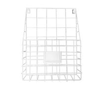 YDHSIKK Mesa de pie Organizador ordenado, Soporte for periódicos con Forma de Jaula for buzón, for el hogar, Marco Simple, Alambre Hierro for Colgar en la Pared