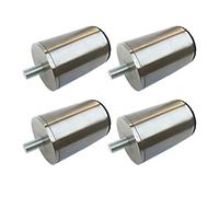 YDHSIKK Muebles Piernas Juego de 4 Patas de Acero Inoxidable for Muebles, Patas de sofá, Patas de Mesa Redondas, for Escritorio, Cocina, Barra de Desayuno, encimera, sofá, Cama, Armario(12.2cm/4.8in)