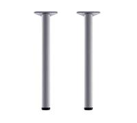 YDHSIKK Muebles Piernas Patas de Mesa de Metal for Muebles, Patas de gabinete Ajustables, 20-130 cm, Ajustables de 0 a 30 mm, 6 Colores, con Tornillos y Destornillador(Striped Silver,30cm)