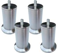 YDHSIKK Muebles Piernas Patas de Mesa for Muebles de Alta Resistencia, 4 Piezas, Patas de Muebles de Acero Inoxidable de Altura Ajustable, 3-73 cm(12.5Cm)