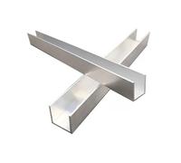 YDHSIKK Perfil de Canal en U, Canal en Forma de U de aleación de Aluminio 6063T5, 500 mm, Varios tamaños, Paquete de 2(16x20x13mm)