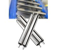 YDHSIKK Rodillo transportador, Rodillos transportadores de Acero Inoxidable de Alta Resistencia, Paquete de 4, 1/1,2 Pulgadas de diámetro, Varias Longitudes(Diameter 32mm/1.2'',850MM/33.4in)