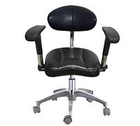 YDHSIKK Taburetes Taburete Dental Ajustable con rotación de 360 Grados, reposabrazos Dobles, Ruedas, tamaño B