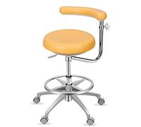 YDHSIKK Taburetes Taburete Dental médico de Altura Ajustable de 20 a 24 Pulgadas con reposabrazos de 360 Grados, de Cuero sintético, Multicolor(F)