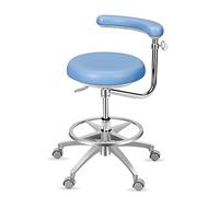 YDHSIKK Taburetes Taburete Dental médico de Altura Ajustable de 20 a 24 Pulgadas con reposabrazos de 360 Grados, de Cuero sintético, Multicolor(D)