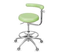 YDHSIKK Taburetes Taburete Dental médico de Altura Ajustable de 20 a 24 Pulgadas con reposabrazos de 360 Grados, de Cuero sintético, Multicolor(C)