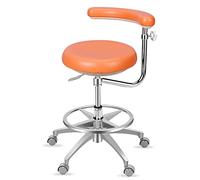 YDHSIKK Taburetes Taburete Dental médico de Altura Ajustable de 20 a 24 Pulgadas con reposabrazos de 360 Grados, de Cuero sintético, Multicolor(B)