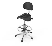 YDHSIKK Taburetes Taburete Giratorio hidráulico de Altura Ajustable con Respaldo y reposapiés for consultorio Dental, clínica de masajes, SPA y salón (A4)