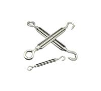 YDHSIKK Tensor de Cable con Tensor, Tensor de Acero Inoxidable 304, Cuerpo Abierto y Cerrado, M4-M20 de Ojo de Gancho for Barco Marino, 1 Pieza(Open Body,M10)