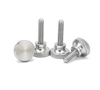YDHSIKK Tornillos de moleteado, El Pulgar Principal Alto moleteado A2-70 del Acero Inoxidable 304 atornilla tamaños múltiples(5mm,2pcs M5)