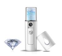 YDI Pulverizador Facial Nano, Mini Vaporizador de Vapor Portátil para Belleza Limpieza Facial Poros Agua SPA Hidratante - Blanco