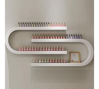 YDIJFLL 8 Pcs Rack De Esmalte De Uñas Montado En La Pared De Metal En Forma De U, Estante para La Botella De Esencial para El Perfume Cosmético, Bastidores De Almacenamiento(Size:2PCS,Color:a)