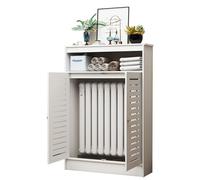 YDIJFLL Mueble Cubre Radiadores, Gabinete del Estante De La Parrilla con Persianas De La Cubierta del Radiador, Gabinete Organizador De Almacenamiento De La Cubierta De Calefacción(Size:100x100x20cm)