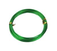 YDJIANCAI Hilo de Alambre de Aluminio para Manualidades 1mm, 20M(65.6 Pies) Rollo Multi-Color para Fabricación de Joyas, Wire Wrapping, Abalorios, Escultura, Modelismo y Diseño Floral(Color:Green)