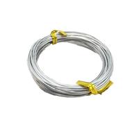 YDJIANCAI Hilo de Alambre de Aluminio para Manualidades 1mm, 20M(65.6 Pies) Rollo Multi-Color para Fabricación de Joyas, Wire Wrapping, Abalorios, Escultura, Modelismo y Diseño Floral(Color:Silver)