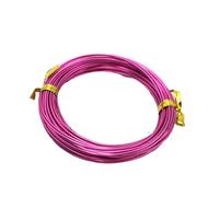 YDJIANCAI Hilo de Alambre de Aluminio para Manualidades 1mm, 20M(65.6 Pies) Rollo Multi-Color para Fabricación de Joyas, Wire Wrapping, Abalorios, Escultura, Modelismo y Diseño Floral(Color:Rose Red)