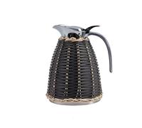 YDJIANCAI Jarra de Agua Fría de Acero Inoxidable, Jarra Aislante de Ratán, Doble Pared al Vacío Tejido a Mano - para Mesa de Comedor, Cafetería, Tienda de Bebidas(Color:Color-Blocked Style 6)