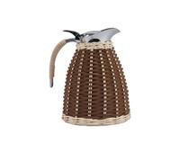 YDJIANCAI Jarra de Agua Fría de Acero Inoxidable, Jarra Aislante de Ratán, Doble Pared al Vacío Tejido a Mano - para Mesa de Comedor, Cafetería, Tienda de Bebidas(Color:Color-Blocked Style 8)