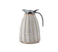 YDJIANCAI Jarra de Agua Fría de Acero Inoxidable, Jarra Aislante de Ratán, Doble Pared al Vacío Tejido a Mano - para Mesa de Comedor, Cafetería, Tienda de Bebidas(Color:Color-Blocked Style 5)