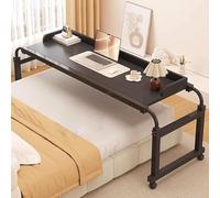 YDkjwjw Escritorio con Carrito para Computadora Portátil sobre La Cama Mesa de Noche con Ruedas, Ajustable En Altura/Ancho, Mesa de Cama Cruzada Médica Rodante para Trabajo Médico