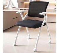 YDkjwjw Sillas de Oficina Plegables Respaldo de Malla Sillas de Oficina Plegables Portátiles Silla de Conferencia Apilable para Oficina Recepción de Invitados Sala de Reuniones