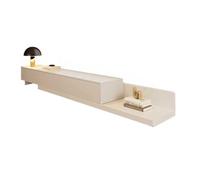 YDkjwjw Soporte de TV Extensible con Cajón, Moderno Gabinete de Consola Multimedia de Centro de Entretenimiento de Madera con Estantes Abiertos para Sala de Estar